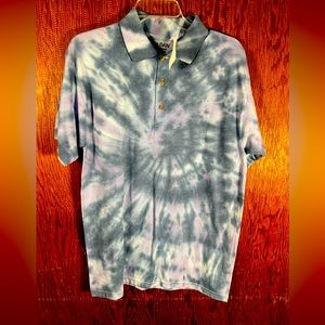 Mens Gildan Tye Dye Custom Polo Medium